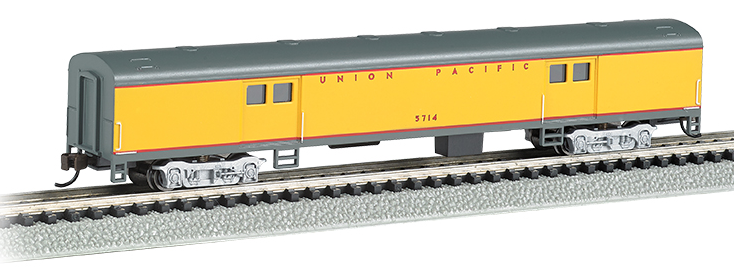 Bachmann 14454 Union Pacific - 72ft Smooth-Sided Baggage Car, N Scale