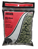 Woodland Scenics 144 Bushes Olive Green Bag