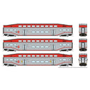 Rapido 146027 HO BiLevel Commuter Car: CalTrain: Set