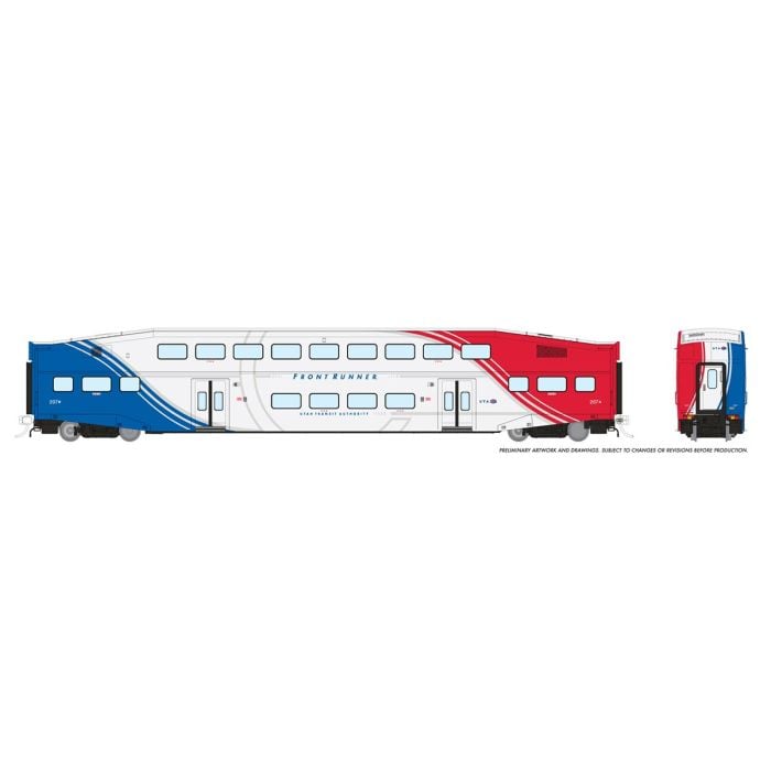 PREORDER Rapido 146035 HO BiLevel Commuter Car: FrontRunner Coach: Unnumbered