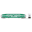 Rapido 146038 HO BiLevel Commuter Car: GO Transit - Late: Set