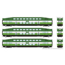 Rapido 146042 HO BiLevel Commuter Car: GO Transit/MX: Set