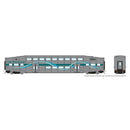 Rapido 146045 HO BiLevel Commuter Car: Metrolink - Ribbon: Set