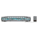 Rapido 146047 HO BiLevel Commuter Car: Metrolink- Ribbon Coach: Unnumbered