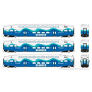 Rapido 146051 HO BiLevel Commuter Car: Sounder: Set