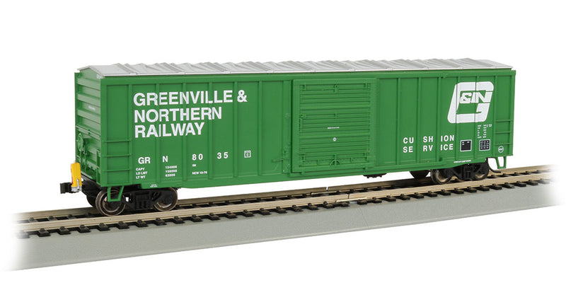 Bachmann 14905 50' Outside Braced Box Car with FRED - Greenville & Northern - HO Scale