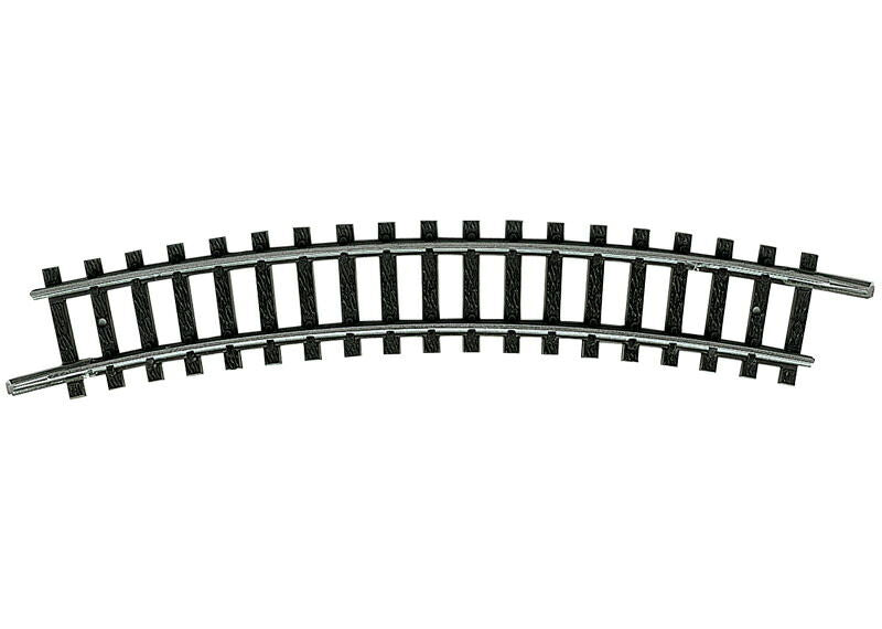 Trix TXX14924 Curved Track, R 2 (228,2 mm / 9,0") - 24Ãƒâ€šÃ‚Â°, N Scale