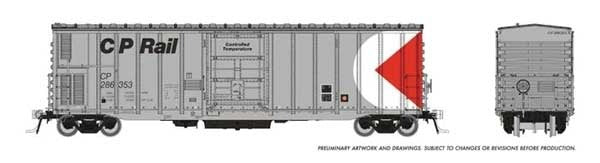 Rapido 150003 HO NSC 3294 Mechanical Reefer 6-Pack - Ready to Run -- Canadian Pacific (silver, black, white, red, Multimark Logo)