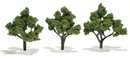 Woodland Scenics 1509 Ready Made Lt Green Trees 4'-5' (3pk)