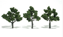Woodland Scenics 1510 Ready Made Med Green Trees 4'-5' 3pk