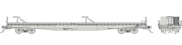 PREORDER Rapido 151098 HO Marine Industries Piggyback Flatcar - Ready to Run -- Undecorated