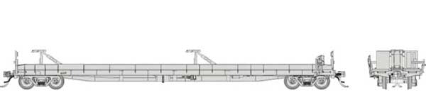 Rapido 151099 HO Vancouver Iron Works Piggyback Flatcar - Ready to Run -- Undecorated