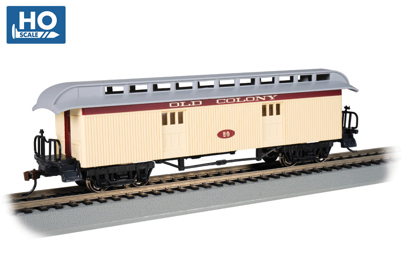 Bachmann 15306 BAGGAGE (1860-80 ERA) - OLD COLONY RAILROAD