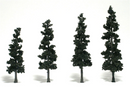 Woodland Scenics 1561 Ready Made Conifer Trees 4'-6' 4pk