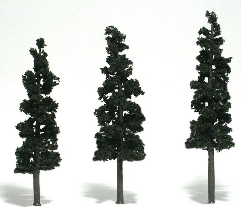 Woodland Scenics 1562 Ready Made Conifer Trees 6'-7' 3pk