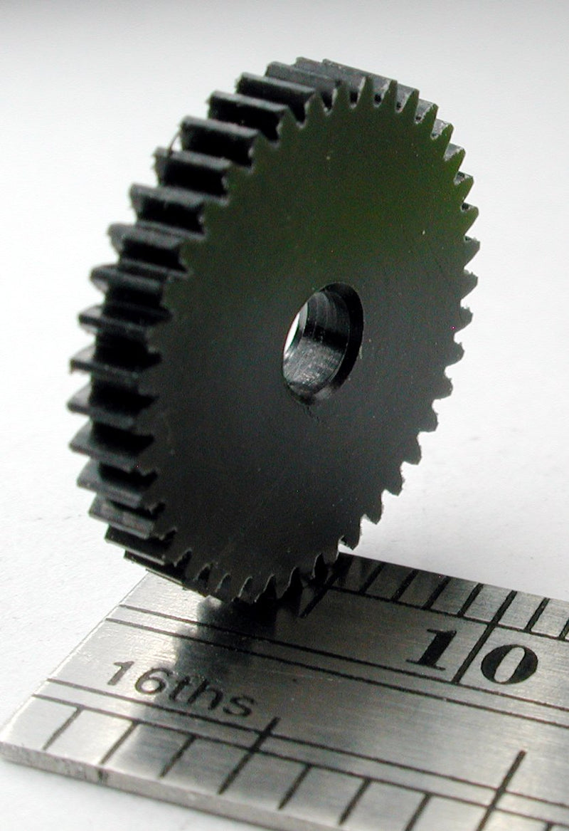 Northwest Short Line 15740-6 Reverse Worm Gear - Delrin(R) 3.0mm Bore (.118") -- 40 Teeth, 0.583 Outside Diameter, All Scales