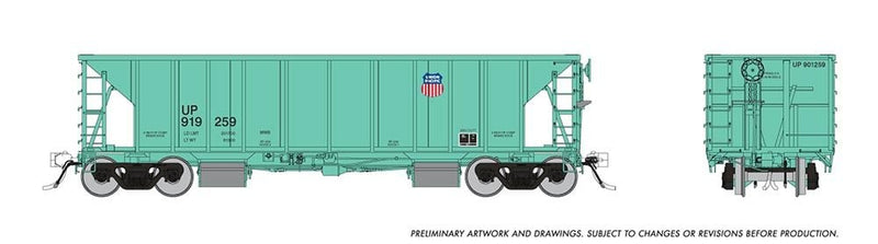 PREORDER Rapido 158012 HO NSC Ballast Car: Union Pacific - Late: 6-Pack