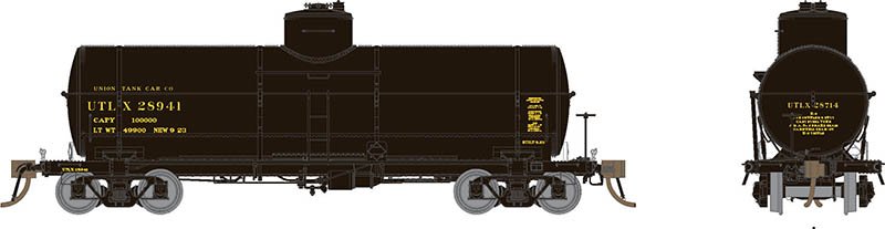 Rapido 159002 HO Union X-3 Tankcar: UTLX - 1930s Paint: 6-Pack