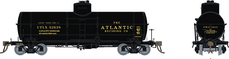 Rapido 159005 HO Union X-3 Tankcar: Atlantic Refining: 6-Pack