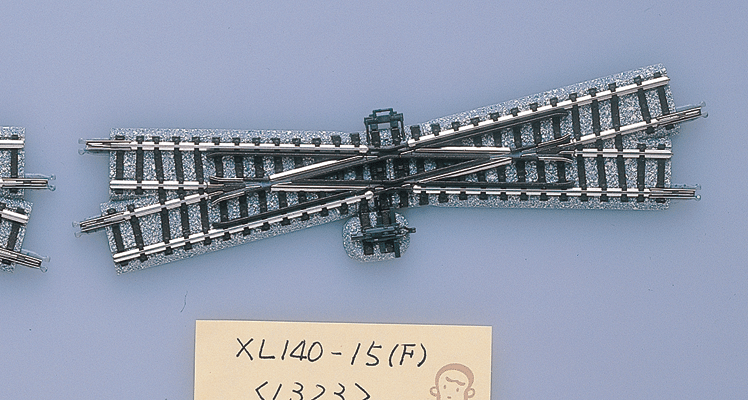 TomyTec Co LTD 1323 15 Degree Crossing XL140-15 - Fine Track -- Left Hand 5-1/2" 140mm Straight Length, N Scale