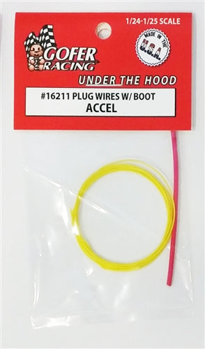 Gofer Racing 16211 Accel Plug Wires , 1:24 & 1:25 Scales