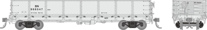 PREORDER Rapido 163011A HO NP 40' Drop-Bottom Gondola - Ready to Run -- Burlington Northern (MOW Scheme)