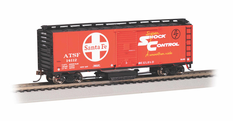 Bachmann 16324 40' Box Car - Track Cleaning Box Car - Santa Fe