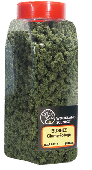 Woodland Scenics 1644 Bushes Olive Green Shaker