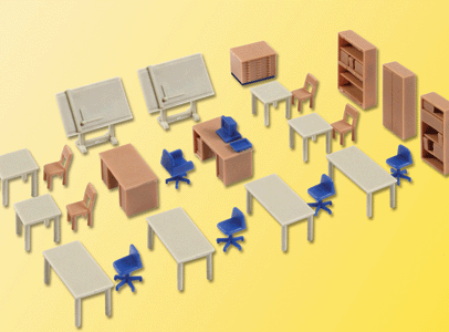 Office Furniture - Kit -- For Technicians, HO