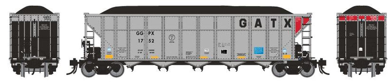 Rapido HO AutoFlood III RD Coal Hopper: GGPX, Detail Variations: 6-pack includes the following numbers, all individually packaged: #1739 #1757 #1788 #1802 #1811 #1817