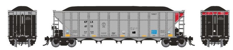 Rapido HO AutoFlood III RD Coal Hopper: KPLX, Detail Variations: 6-pack includes the following numbers, all individually packaged: #6109 #6113 #6128 #6137 #6142 #6222