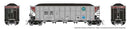 PREORDER Rapido 169045 HO AutoFlood III Rapid Discharge Coal Hopper w/Load 6-Pack - Ready to Run -- BNSF Railway