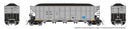 PREORDER Rapido 169047 HO AutoFlood III Rapid Discharge Coal Hopper w/Load 6-Pack - Ready to Run -- Duke Power DKPX Set
