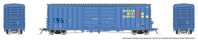 Rapido 170007 HO PCF B70 Boxcar: Golden West w/SP Patch: 6-Pack