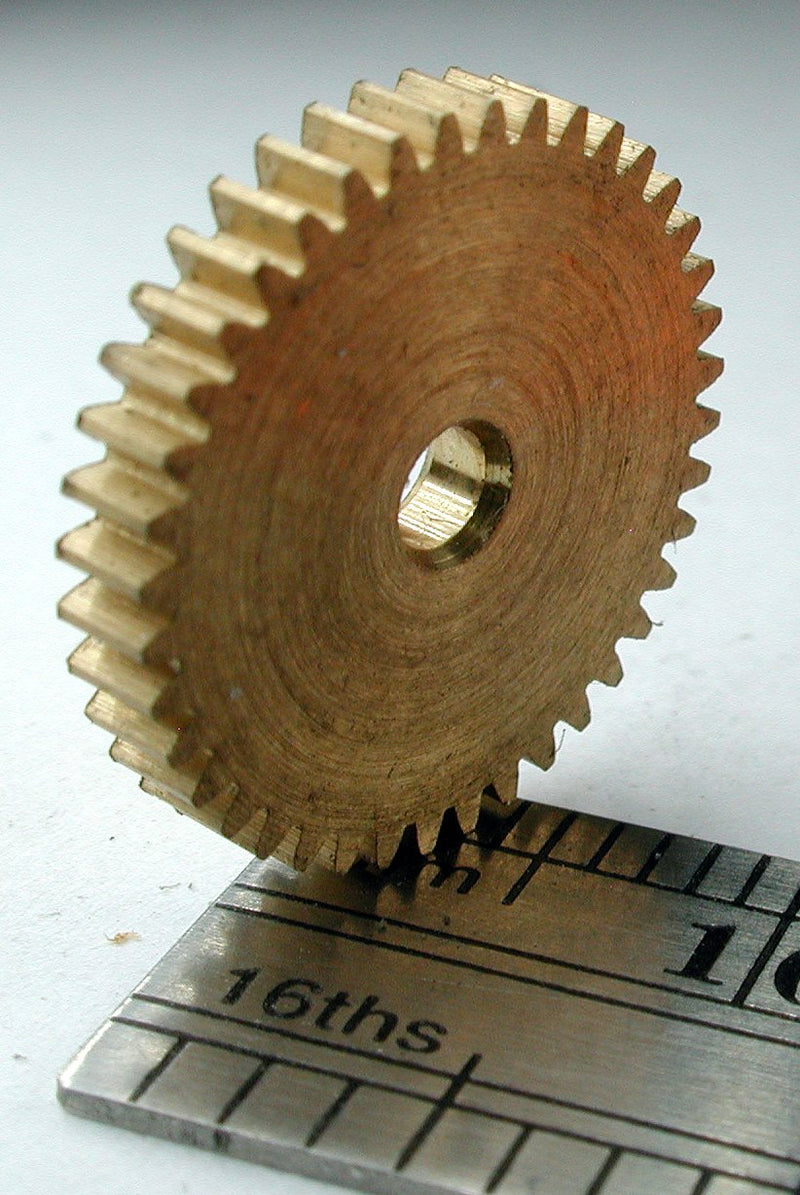 Northwest Short Line 17040-6 Spur Gear - Brass 3/32" Bore (.0937") -- 40 Teeth, 0.583 Outside Diameter, All Scales