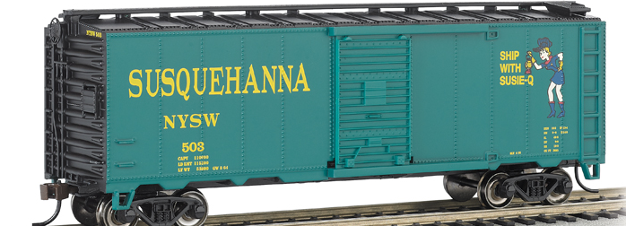 Bachmann 17058 N. Y. S. & W (Suzy Q) - AAR 40' Steel Box Car