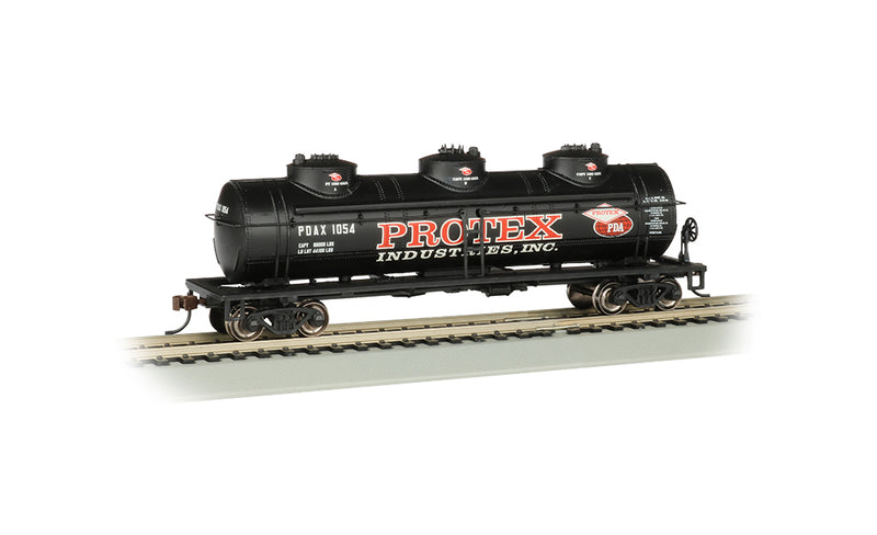 Bachmann 17105 Protex Industries - 40' Three Dome Tank Car, HO Scale