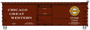 Accurail 1715 36' Double Sheath Wood Boxcar, Chicago Great Western Built 1909, HO