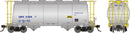 Rapido 172006 Procor 3,000 Cubic Foot Aluminum Covered Hopper 6-Pack - Ready to Run -- Procor Ltd. UNPX Set