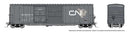 Rapido 173005 HO NSC 5304 Plug & Sliding Door Boxcar - Ready to Run -- Canadian National (North America Scheme, gray, white, CNNA Logo)