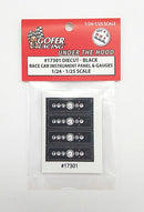 Gofer Racing 17301 Black Race Car Instrument Panel and Gauges  , 1:24 & 1:25 Scales