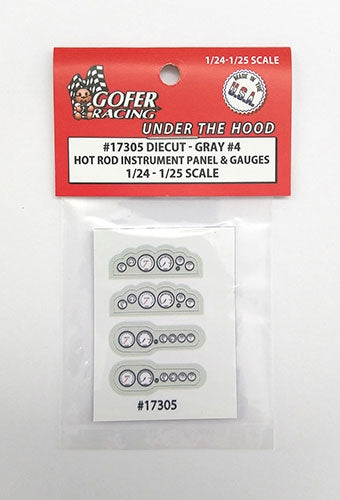 Gofer Racing 17305 Instrument Panel and Gauges , 1:24 & 1:25 Scales