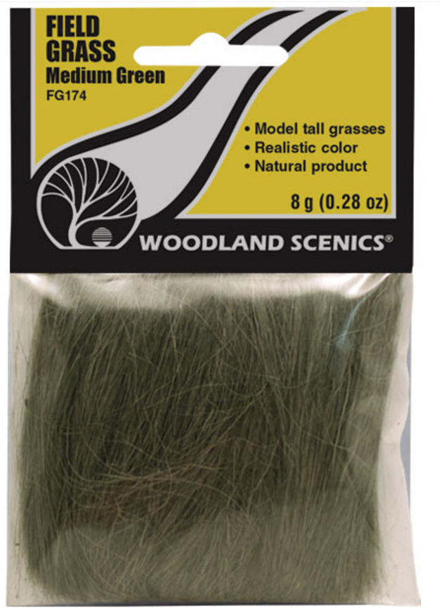 Woodland Scenics 174 Field Grass Medium Green