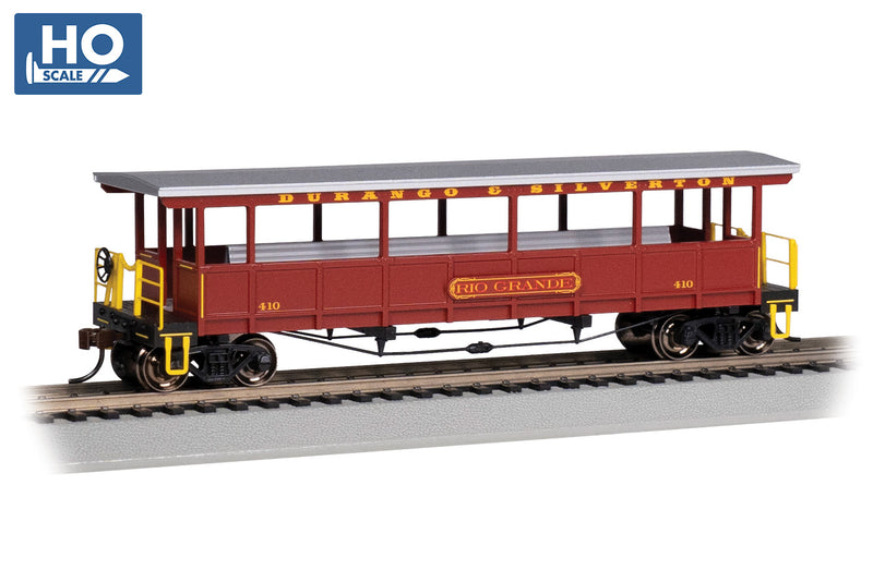 Bachmann 17431 OPEN SIDED EXCURSION CAR - DURANGO & SILVERTON