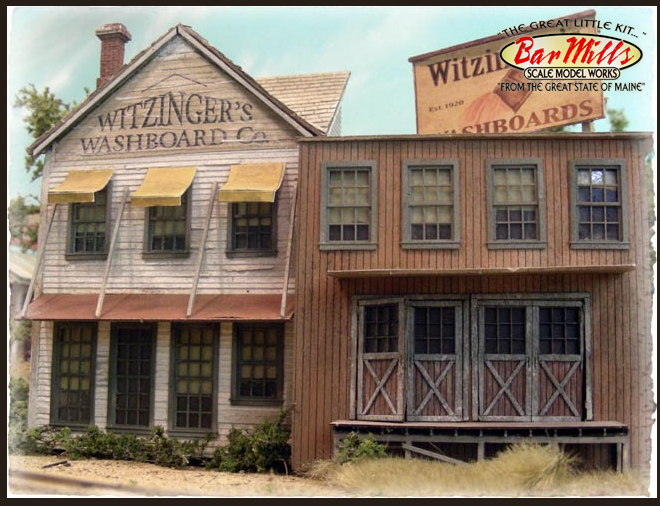 Bar Mills 174 Witzinger's Washboards, O Scale