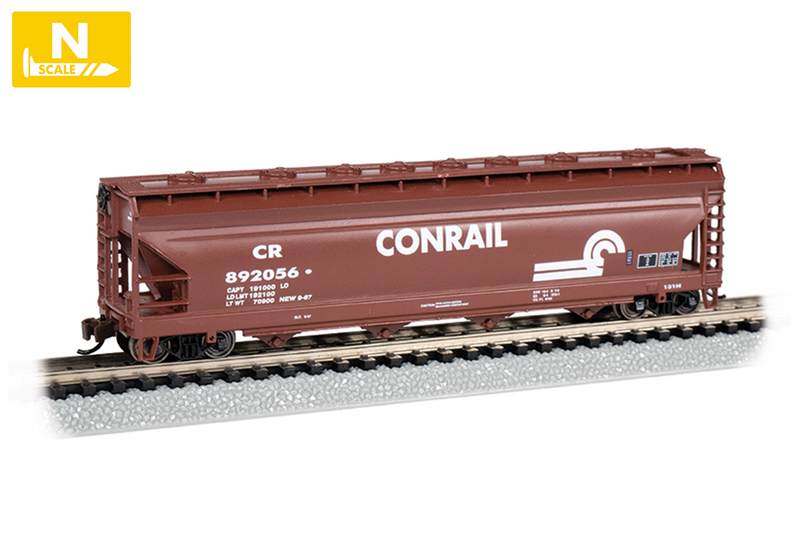 Bachmann 17566 ACF 56' CENTER-FLOW HOPPER - CONRAIL