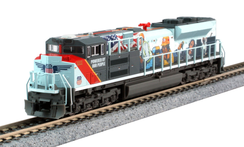 Kato USA 176-8412-DCC EMD SD70ACe - Union Pacific "Powered By Our People" with Pre-Installed Digitrax DCC, N Scale