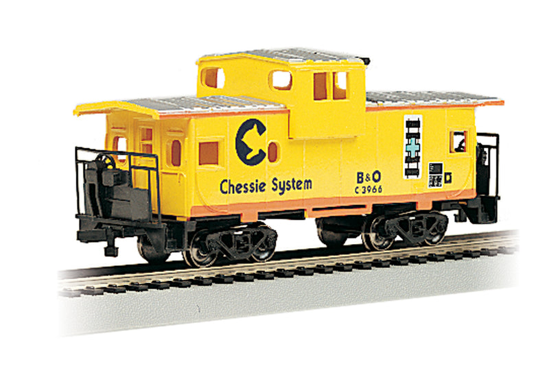 Bachmann 17709 Chessie - Yellow - 36' Wide-Vision Caboose, HO Scale