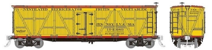 PREORDER Rapido 177201A HO FGE R7 Reefer: PRR - Pre-1920 Scheme: Single Car