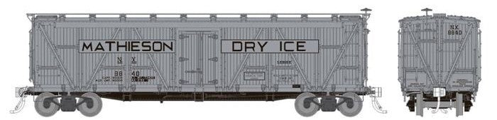 PREORDER Rapido 177205 HO FGE R7 Reefer: National Car Co - Mathieson: 6-Pack